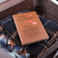 To My Bonus Daughter Hearts Personalized Leather Journal
