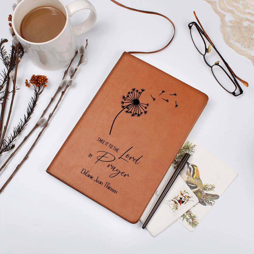 Take it to the Lord in Prayer Personalized Leather Prayer Journal