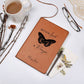 Personalized Leather Prayer Journal for Women, Floral Butterfly Prayer Journal Custom Christian Gifts for Girls