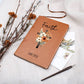 Faith Personalized Leather Journal, Floral Cross Christian Journal, Personalized Leather Prayer Journal, Devotional Journal for Women