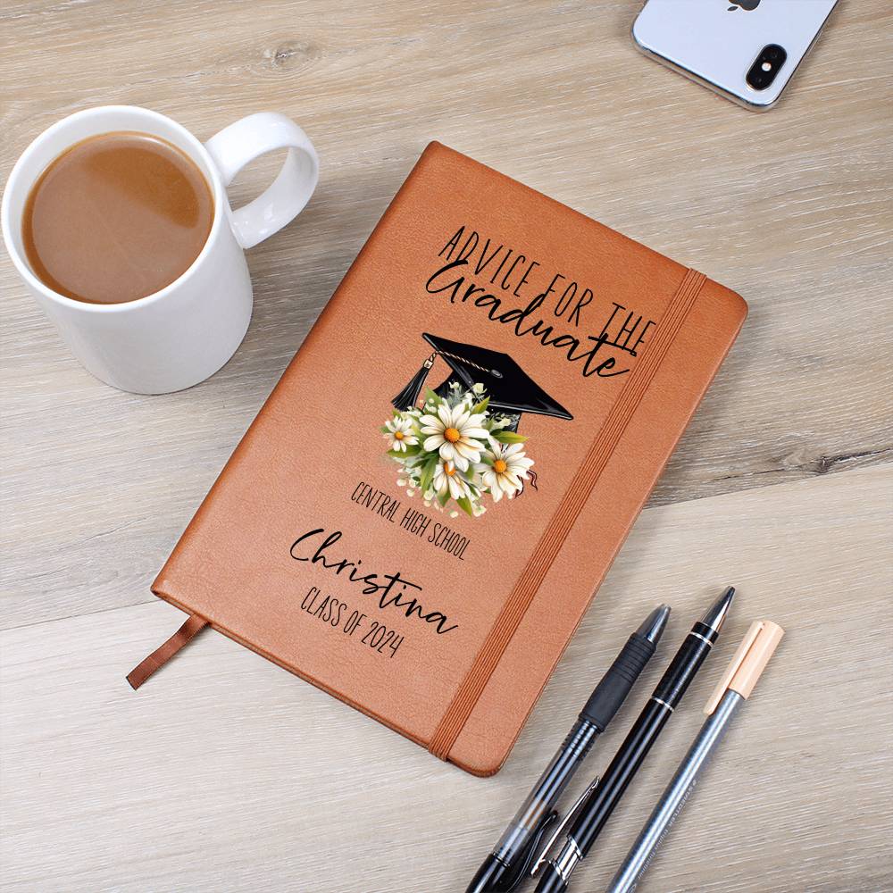Graduation Gifts for Girls Personalized Leather Journal Advice for