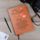 To My Bonus Daughter Hearts Personalized Leather Journal