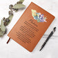 Watercolor Butterfly Personalized Leather Journal for Daughter