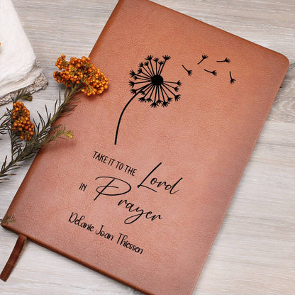 Take it to the Lord in Prayer Personalized Leather Prayer Journal