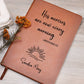 Personalized Bible Verse Leather Prayer Journal for Women, Christian Journal Gift for Sister in Christ, Bible Verse Faith Notebook Devotional Journal