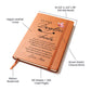 To My Daughter Pink Butterfly Personalized Leather Journal