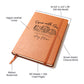 Grow with God Personalized Leather Journal for Women, Custom Christian Gifts Leather Prayer Journal