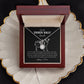 My Udder Half Cattle Farming Personalized Eternal Hope Necklace