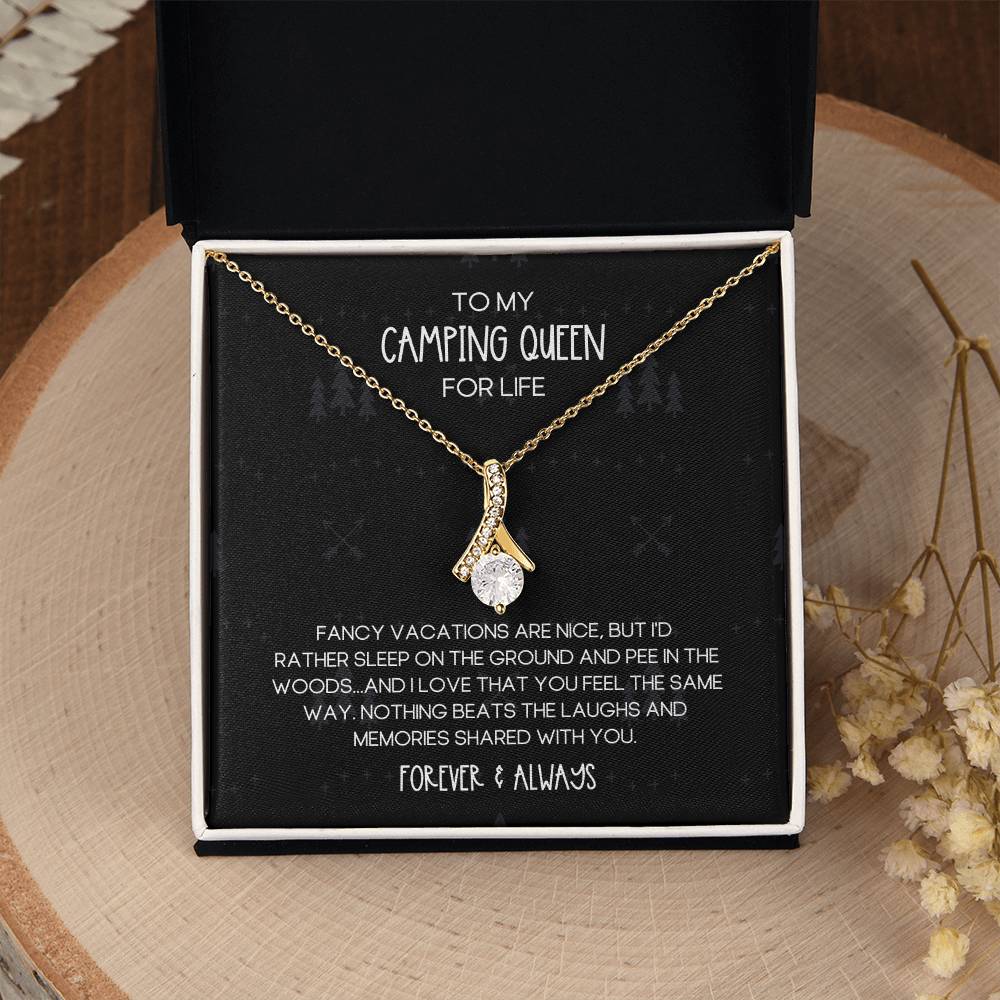 Camping Queen for Life Alluring Beauty Necklace