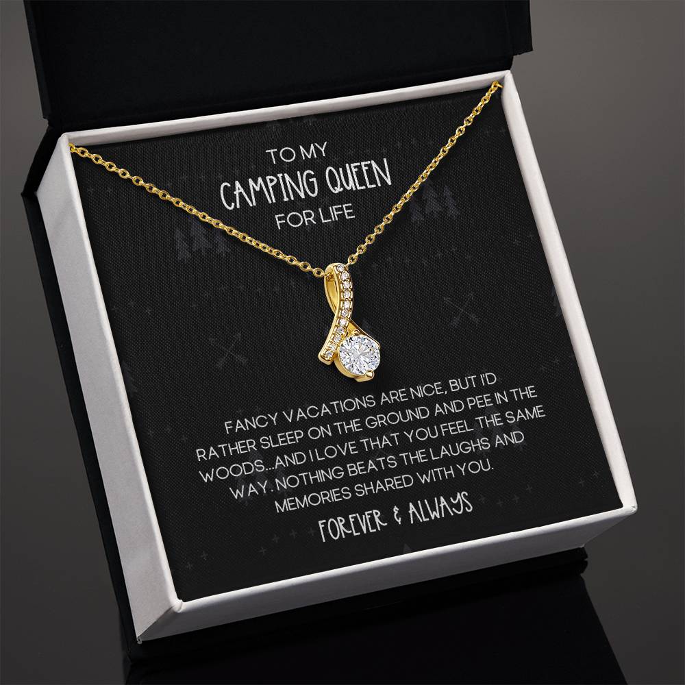 Camping Queen for Life Alluring Beauty Necklace