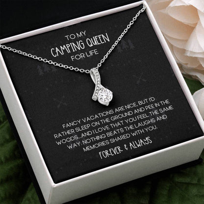 Camping Queen for Life Alluring Beauty Necklace
