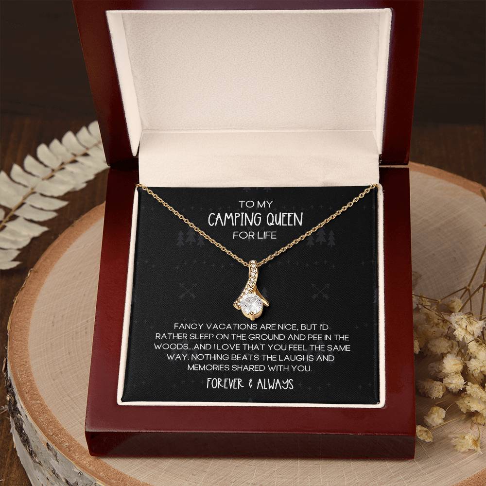 Camping Queen for Life Alluring Beauty Necklace