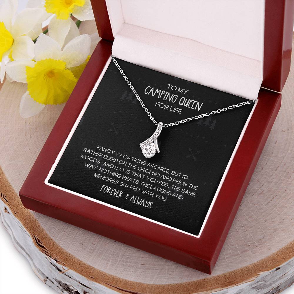 Camping Queen for Life Alluring Beauty Necklace