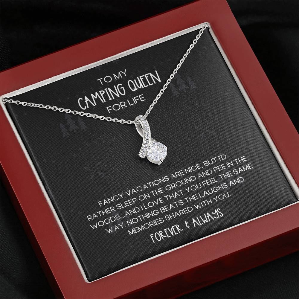 Camping Queen for Life Alluring Beauty Necklace