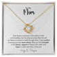 To My Mom Grieving Gift Christian Love Knot Necklace