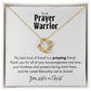 Prayer Warrior Friendship Thank You Necklace