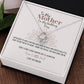 Sunflower Wedding Day Mother Personalized Love Knot Necklace