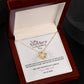 Sunflower Wedding Day Mother Personalized Love Knot Necklace