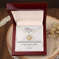Sunflower Wedding Day Mother Personalized Love Knot Necklace