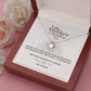 Sunflower Wedding Day Mother Personalized Love Knot Necklace