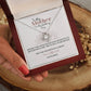 Sunflower Wedding Day Mother Personalized Love Knot Necklace