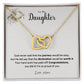 To my Daughter Graduation Interlocking Hearts Necklace