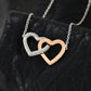 To my Daughter Graduation Interlocking Hearts Necklace