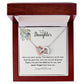 Step Daughter Graduation Gift Interlocking Hearts Necklace