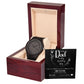 Personalized Father of the Bride Wooden Watch Gift from Bride