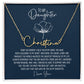To My Daughter Personalized Signature Name Necklace