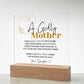 Godly Mother Poem Acrylic Plaque from Daughter - Gold