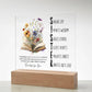 Sister in Christ Acronym Christian Friendship Acrylic Plaque