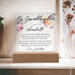 To My Granddaughter Butterfly Acrylic Plaque Heartfelt Gift from Grandma, Gifts for Granddaughter Night Light Unique Granddaughter Gifts
