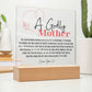 Godly Mother Heartfelt Acrylic Plaque - Pink
