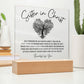 Heart Tree Sister in Christ Friendship Acrylic Plaque