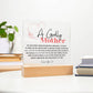 Godly Mother Heartfelt Acrylic Plaque - Pink