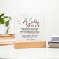 Godly Sister Poem Gift from Sister Acrylic Plaque - Pink