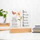 Sister in Christ Acronym Christian Friendship Acrylic Plaque