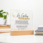 Godly Mother Poem Acrylic Plaque from Daughter - Gold