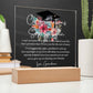 Personalized Graduation Gift for Girls Custom Graduation Plaque Graduation Party Gift from Grandma Gift from Mom