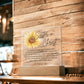Sister in Christ Sunflower Friendship Square Acrylic Plaque