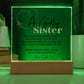 Godly Sister Poem Gift from Sister Acrylic Plaque - Pink