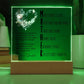 Christian Mother Acronym from Daughter Square Acrylic Plaque