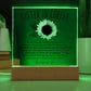 Sunflower Inspiring Sister in Christ Friendship Acrylic Plaque