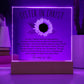 Sunflower Inspiring Sister in Christ Friendship Acrylic Plaque