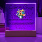 Sister in Christ Friendship Garden Acrylic Plaque
