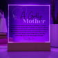 Godly Mother Heartfelt Acrylic Plaque - Pink
