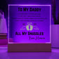 Snuggles from Heaven Infant Loss Gift for Daddy Personalized Acrylic Plaque
