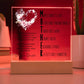Christian Mother Acronym from Daughter Square Acrylic Plaque