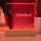 Godly Mother Heartfelt Acrylic Plaque - Pink